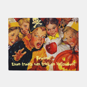 Bobbing Gefahren für Apple - Eigenes Halloween Fußmatte