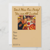 Bobbing Gefahren für Apple - Funny Halloween Dekor Einladung (Rückseite)