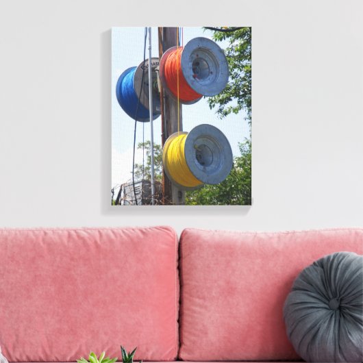 Bobbins Leinwanddruck (Insitu (Wohnzimmer))