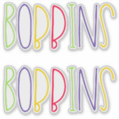 Bobbins, Manchester, Nordenglischer Slang Aufkleber (Vorderseite)