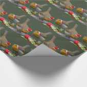 Bobbin's Robins Wrapping Paper Geschenkpapier (Ecke)