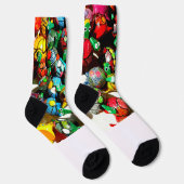 Bobble Head Turtle Crew Socken - Bunt (Rechts)