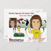 Bobbleheads Bobblehead Bobblehead Bobheads Postkarte (Vorne/Hinten)