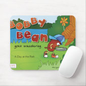 Bobby-Bohnen-Bucheinband-Mausunterlage Mousepad (Mit Mouse)