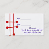 Bobby-Button Regualr Terminkarte (Rückseite)