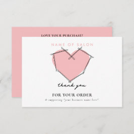 Bobby Buttone Logo Haare Stilliste Rosa Vielen Dan Dankeskarte