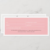 Bobby Buttone Logo-Hair Pink Geschenkgutschein (Vorne/Hinten)