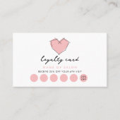 Bobby Buttone Logokombination Hair Stylist Pink Lo Treuekarte (Vorderseite)