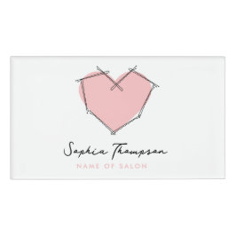 Bobby Buttone Logokombination Stylist Rosa Busines Namenschild