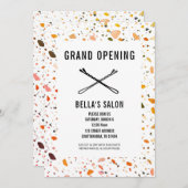 Bobby Buttone Terrazzo Salon Eröffnung Einladung (Vorne/Hinten)