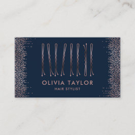 Bobby Buttons Friseur Stylist Frisör Visitenkarte