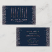 Bobby Buttons Friseur Stylist Frisör Visitenkarte (Vorne/Hinten)