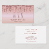 Bobby Buttons Friseur Stylist Frisör Visitenkarte (Vorne/Hinten)