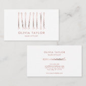 Bobby Buttons Friseur Stylist Frisör Visitenkarte (Vorne/Hinten)