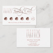 Bobby Buttons Friseur Stylist Frisör Visitenkarte (Vorne/Hinten)