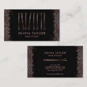 Bobby Buttons Friseur Stylist Frisör Visitenkarte (Vorne/Hinten)