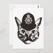 Bobby Cat Police Postkarte (Vorne/Hinten)