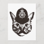 Bobby Cat Police Postkarte (Vorderseite)