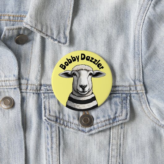 Bobby Dazzler, Geordie Button, Stripy Schafe, Lamm Button (Beispiel)