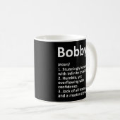 Bobby Definition Personalisiert Name Kaffeetasse (VorderseiteRechts)