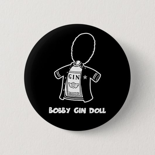 Bobby-Gin-Puppe Button (Vorderseite)