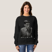 Bobby hinter dem Schachbrett Sweatshirt (Vorne ganz)