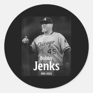 Bobby Jenks In Erinnerung 1981-2025 Runder Aufkleber