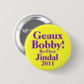 Bobby Jindal 2011 Button (Vorne & Hinten)