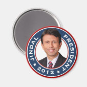 Bobby Jindal für Präsident 2012 Magnet (Vorderseite/Rückseite)