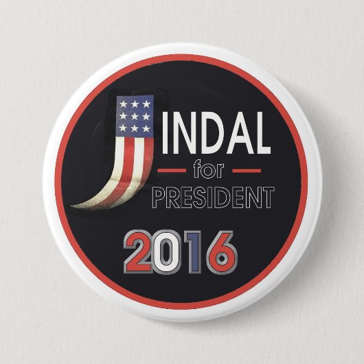 Bobby Jindal für Präsidenten 2016 Button (Vorderseite)