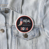 Bobby Jindal für Präsidenten 2016 Button (Beispiel)