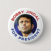 Bobby Jindal für Präsidenten Button (Vorderseite)