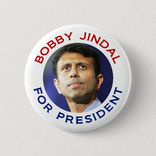 Bobby Jindal für Präsidenten Button (Vorderseite)