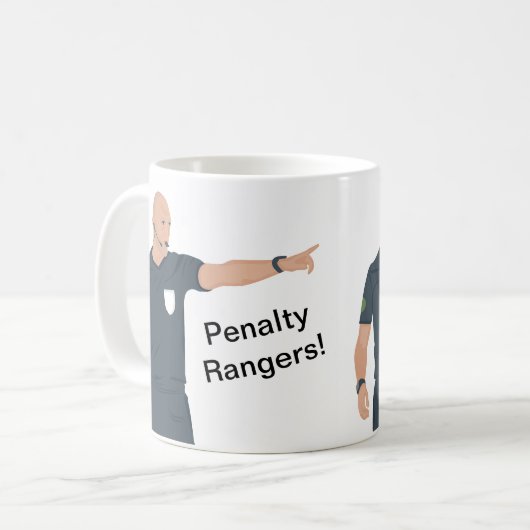 Bobby Madden - Strafe für Rangers Kaffeetasse (Vorderseite Links)