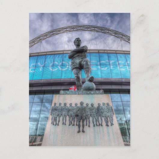 Bobby Moore Statue Wembley Stadion Postkarte (Vorderseite)