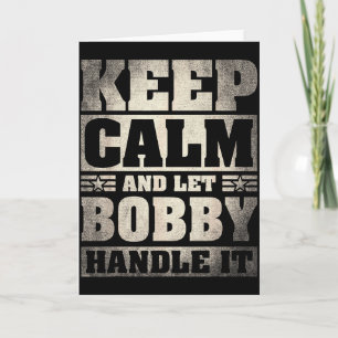 Bobby Name Shirt D Bobby Vorname Karte