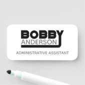 Bobby Name Tag Namensschild (Beispiel)