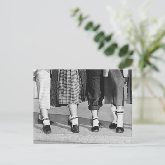 Bobby Socks, 1953 Postkarte (Stehend Vorderseite)