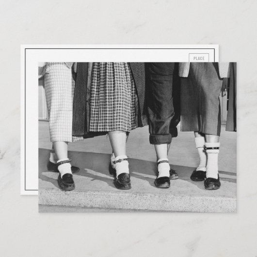 Bobby Socks, 1953 Postkarte (Vorne/Hinten)