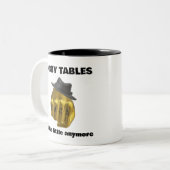 Bobby Tables Zweifarbige Tasse (Vorderseite Links)