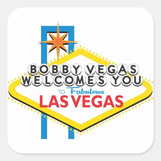 Bobby Vegas sticker (Vorderseite)