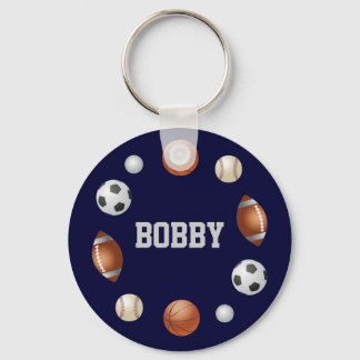 Bobby World of Sports Name Schlüsselanhänger - Nav