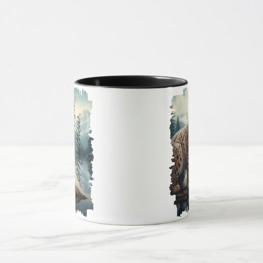 Bobcat auf Rock Mountain Wilderness Tasse (Zentrum)