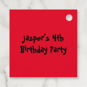 Bobcat Bagger Geschenkanhänger (Rückseite)