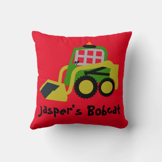 Bobcat Bagger Kissen (Rückseite)