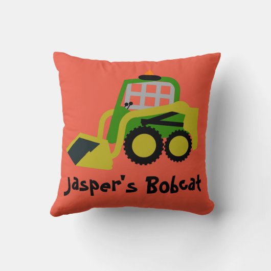 Bobcat Bagger Kissen (Rückseite)