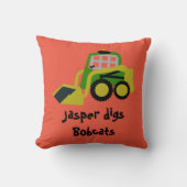 Bobcat Bagger Kissen (Vorderseite)