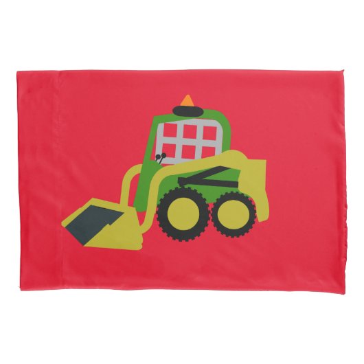 Bobcat Bagger Kissenbezug (Vorderseite)