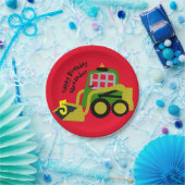 Bobcat Bagger Pappteller (Party)