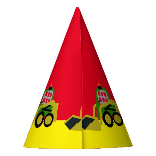 Bobcat Bagger Partyhütchen (Rückseite)